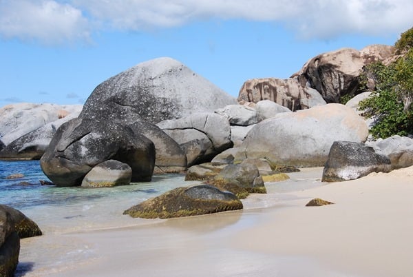 Felsen am Strand Beach The Baths Virgin Gorda British Virgin Islands