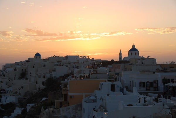 Reiseziel-September-Griechenland-Santorini-Sonnenuntergang