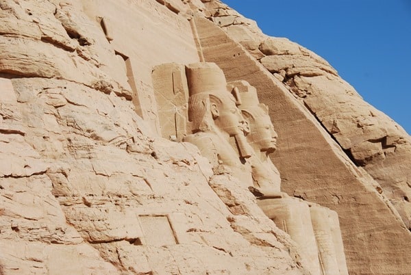 Abu Simbel Hathor Tempel Ägypten Urlaub Nilkreuzfahrt