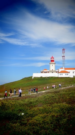 Cabo da Roca westlichster Punkt Europas Leuchtturm Faro Portugal