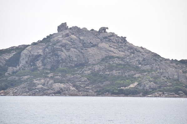 La Maddalena Fähre Bärenfelsen Capo D'Orso Palau Sardinien Italien Mittelmeer