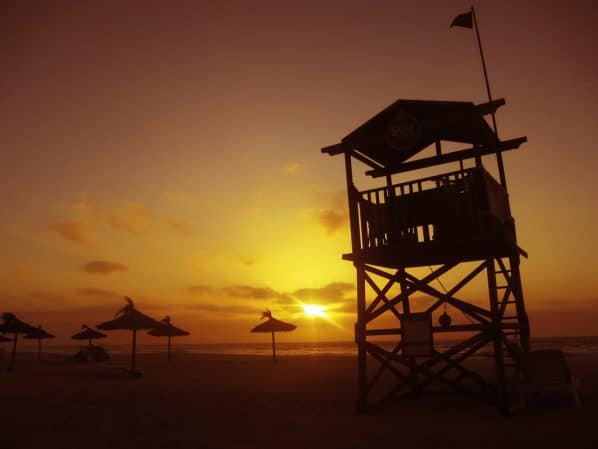 Sonnenuntergang-Strand-Boa-Vista-Kapverden