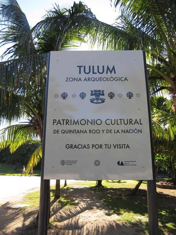 Tulum Mexiko Maya Tempel Karibik Eingang Yucatan