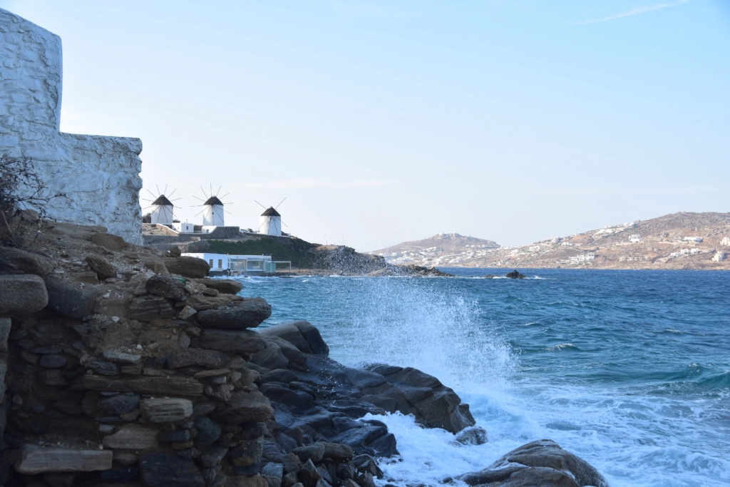 Familienkreuzfahrt Costa Windmühlen Mykonos Griechenland Kreuzfahrt