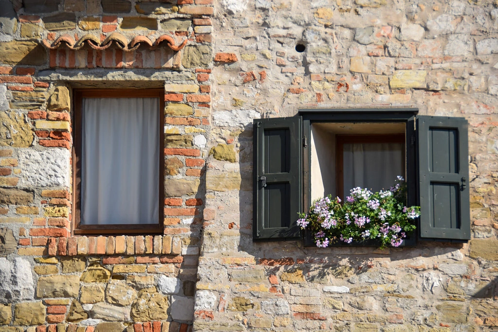 Fenster Kirchplatz Castrum Grado Friaul-Julisch Venetien Italien