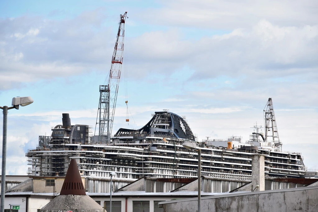 Monfalcone Fincantieri Werft Kreuzfahrtschiff MSC Seashore Ausflug Friaul-Julisch Venetien Italien