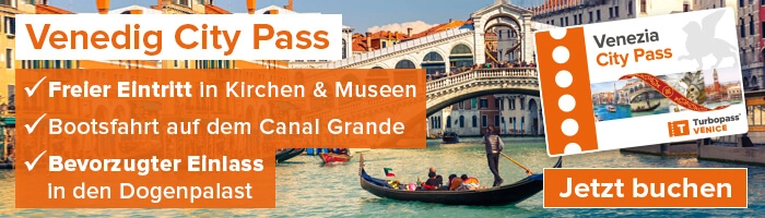 Venedig City Pass - Freier Eintritt in Kirchen & Museen, Gondelfahrt, etc.