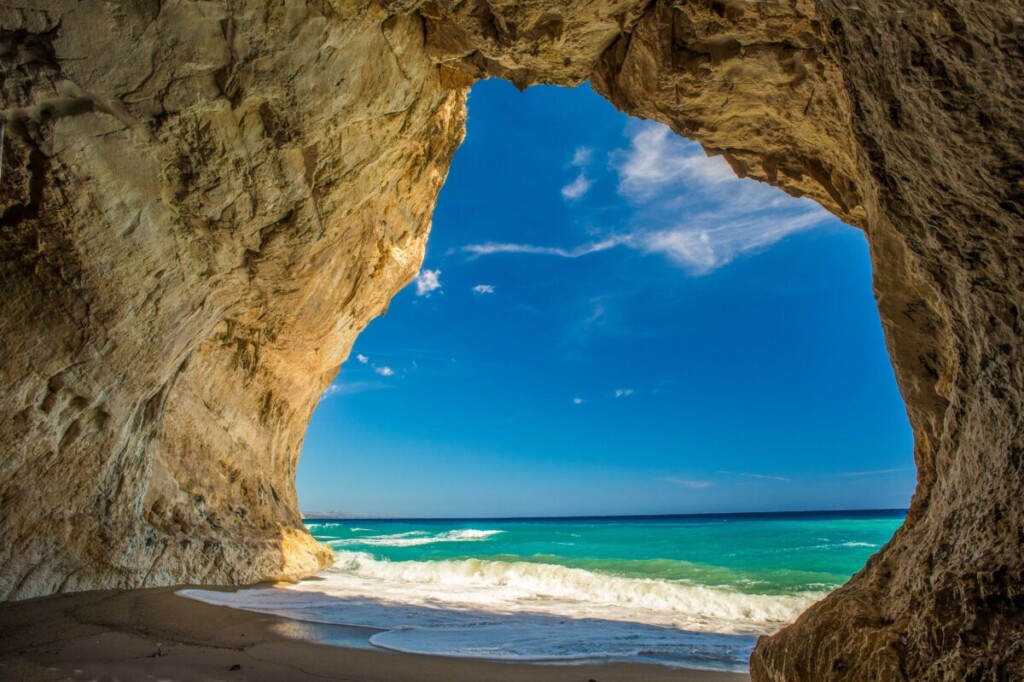 Höhle Grotte Cala Luna Golf von Orosei Sardinien Italien